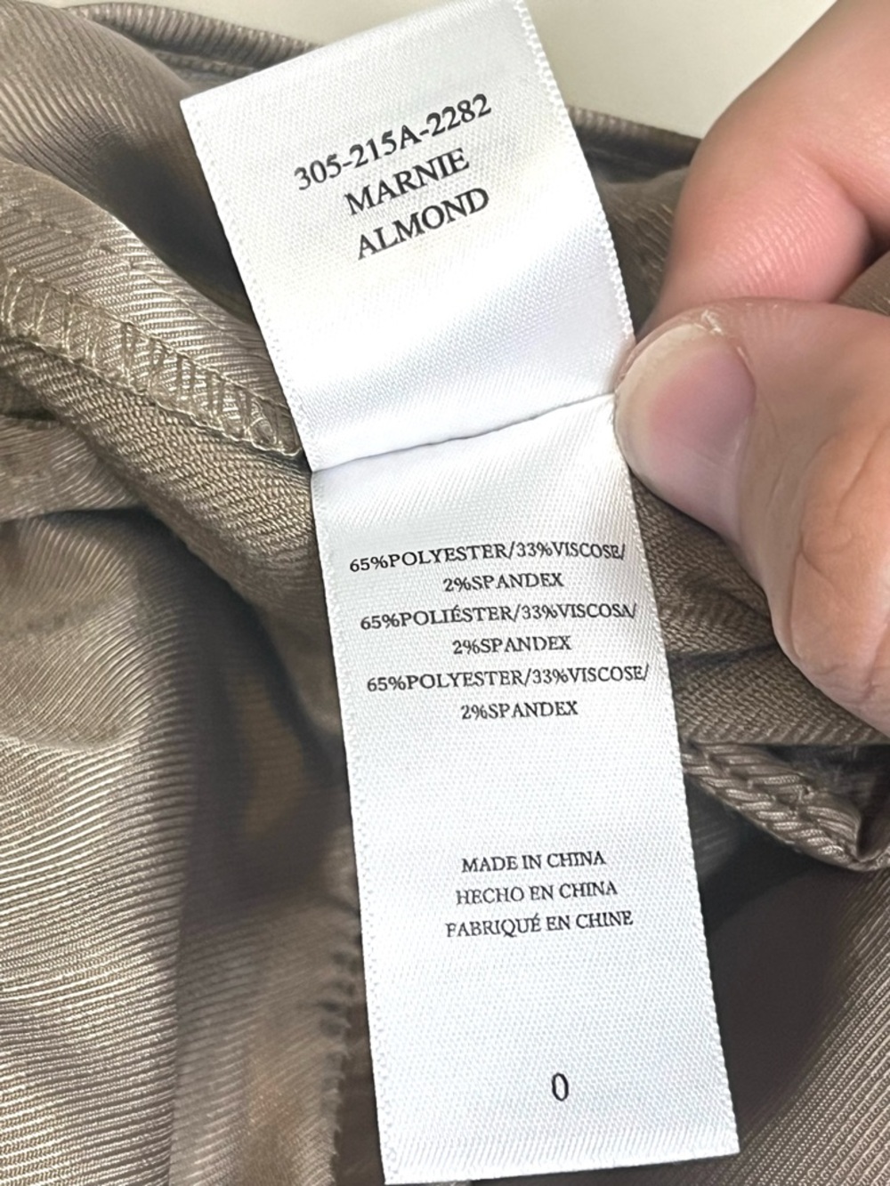 NWT Rails Women’s Size 0 (Waist 25) Marnie Pleated Front Pant in Almond - Picture 6 of 10